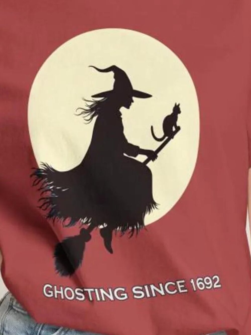 Ghosting Since 1692 Shirt Funny Salem Witch Tee - Picture 2 of 4
